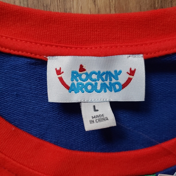 Rockin' Around Holiday Sweatshirt Gifted - Picture 4 of 6